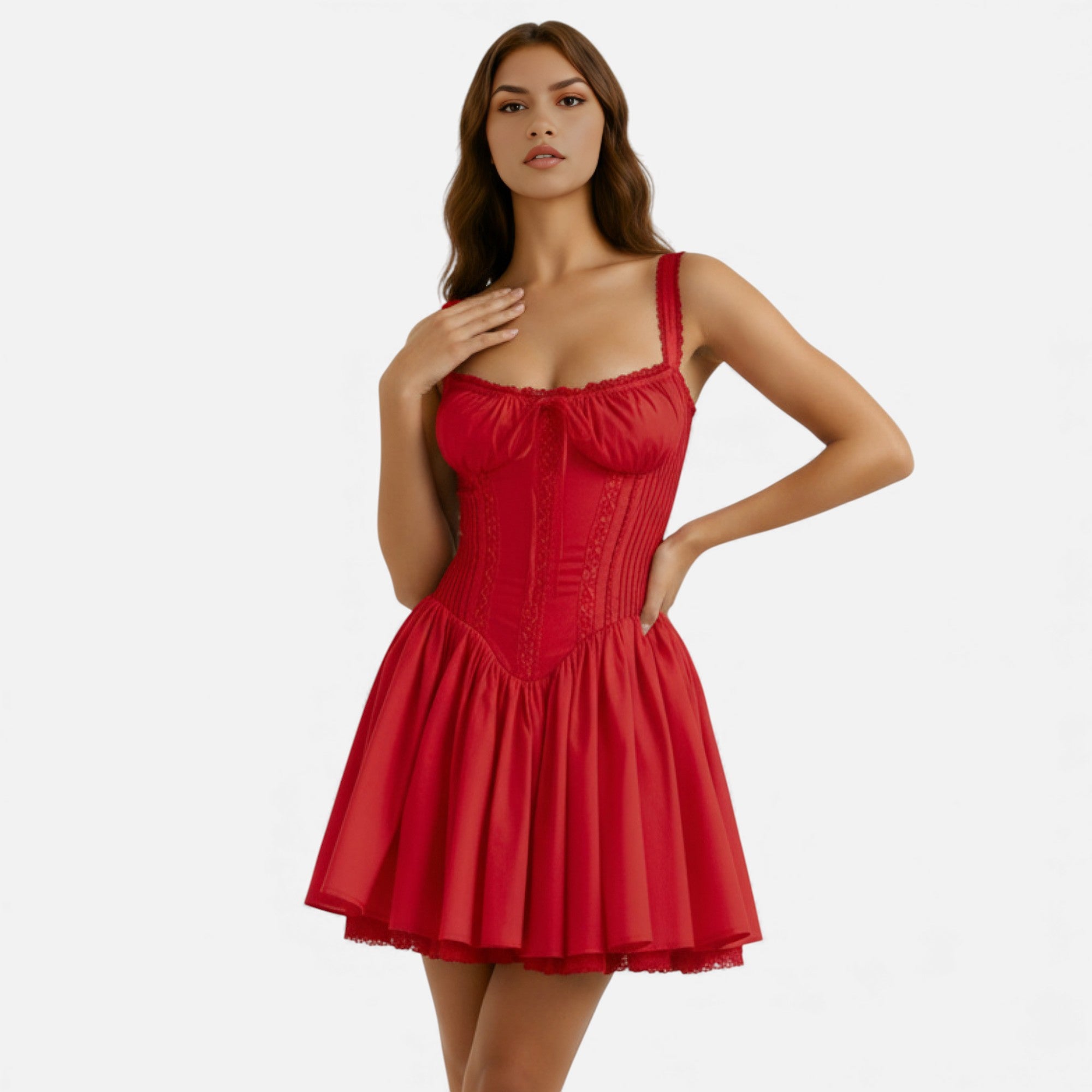 Ruby Lily | Women’s Lace Corset Mini Dress