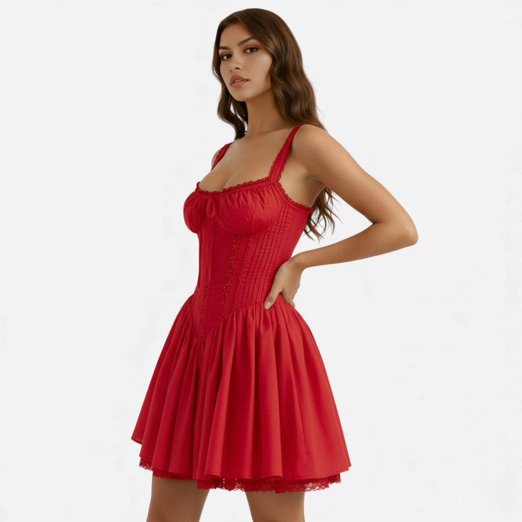 Ruby Lily | Women’s Lace Corset Mini Dress