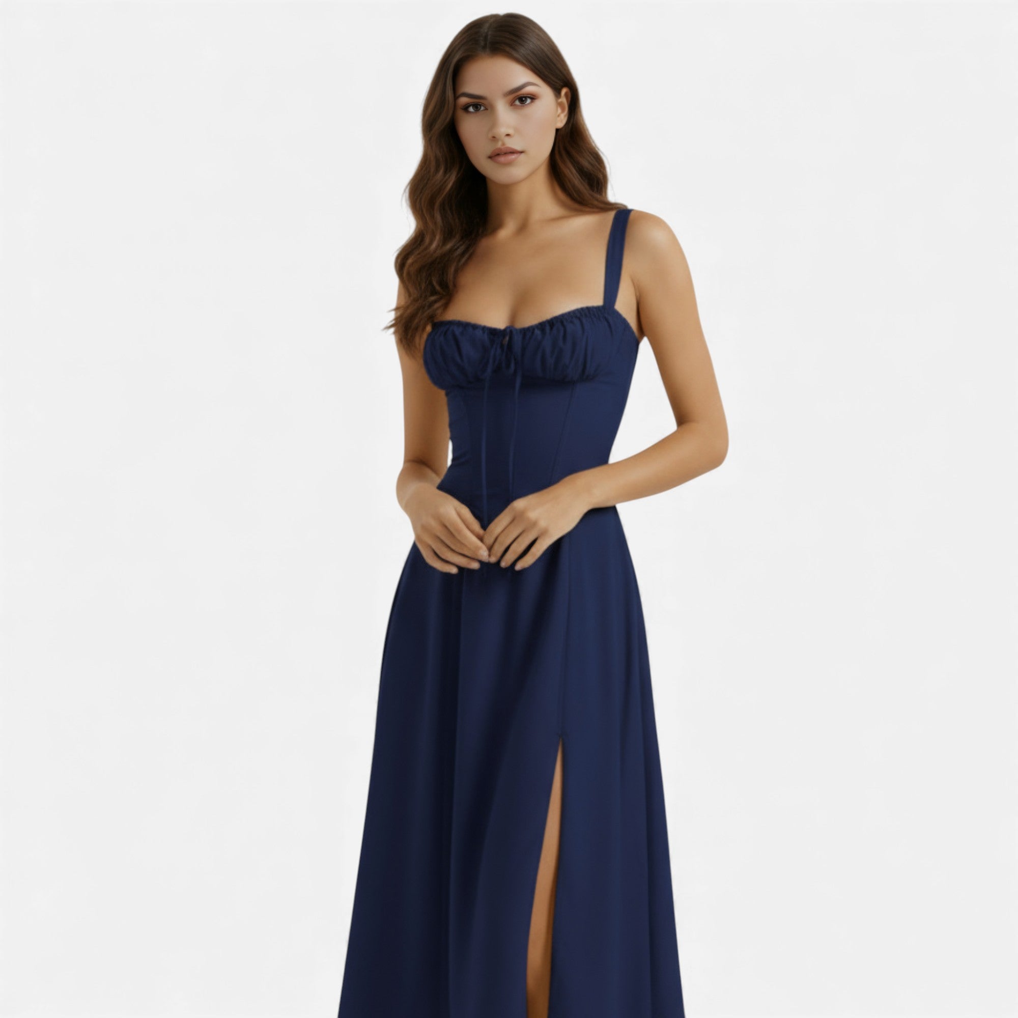 Ruby Lily | Women’s Cotton Corset Midi Dress
