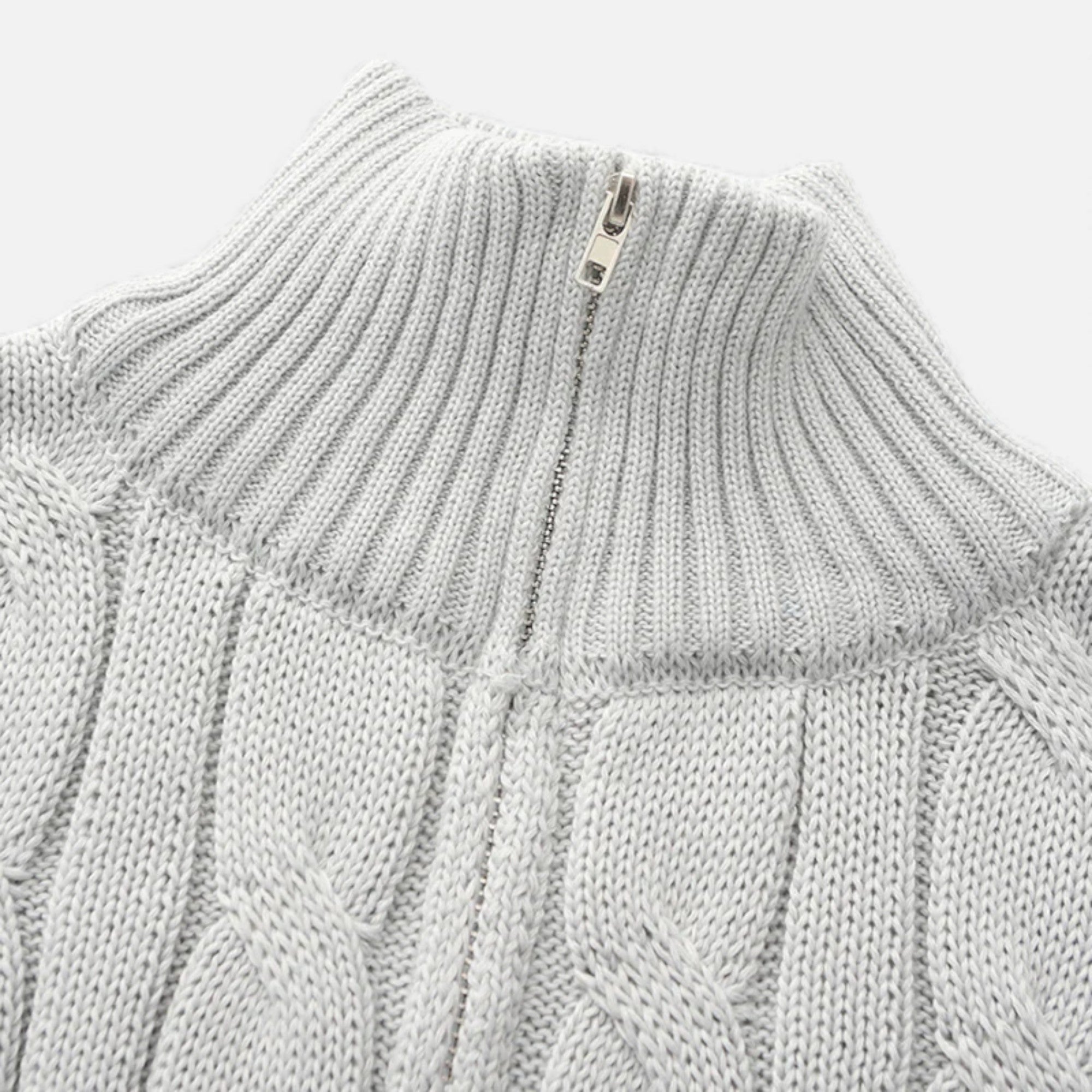 Ruby Lily | Men’s Half-Zip Cotton Sweater