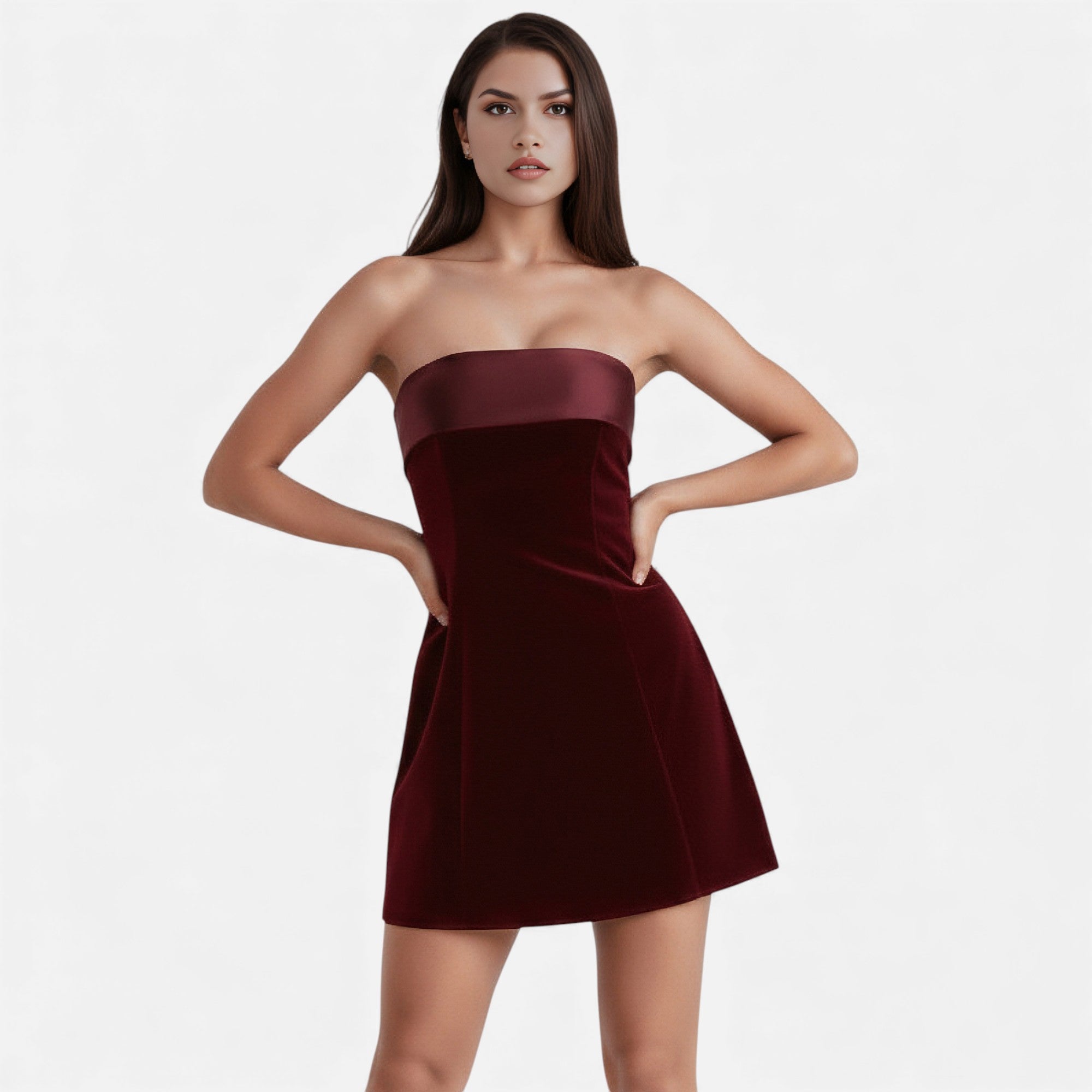Ruby Lily | Women’s Luxe Gala Satin Mini Dress