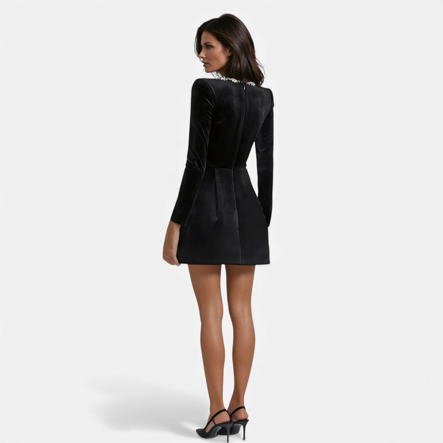 Ruby Lily | Women’s Velvet A‑Line Mini Dress
