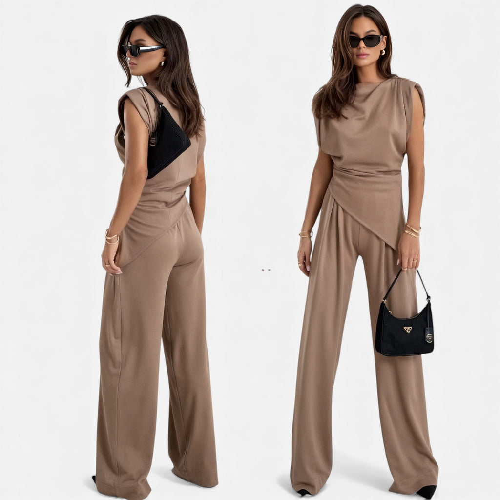 Ruby Lily | Women’s Sleeveless Two-Piece Ensemble in Fine Drape