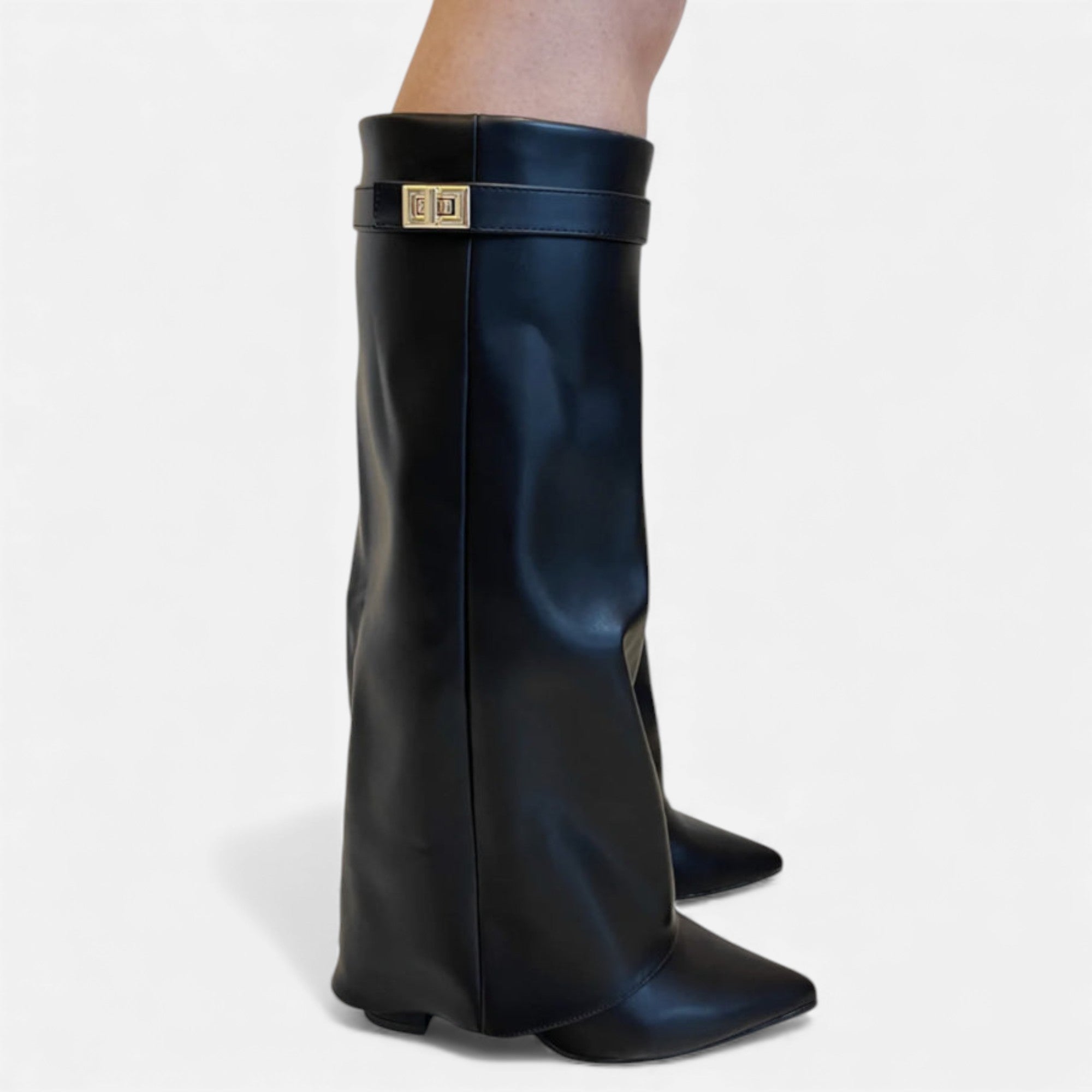 Ruby Lily | Women’s Lux Suede Block‑Heel Boots