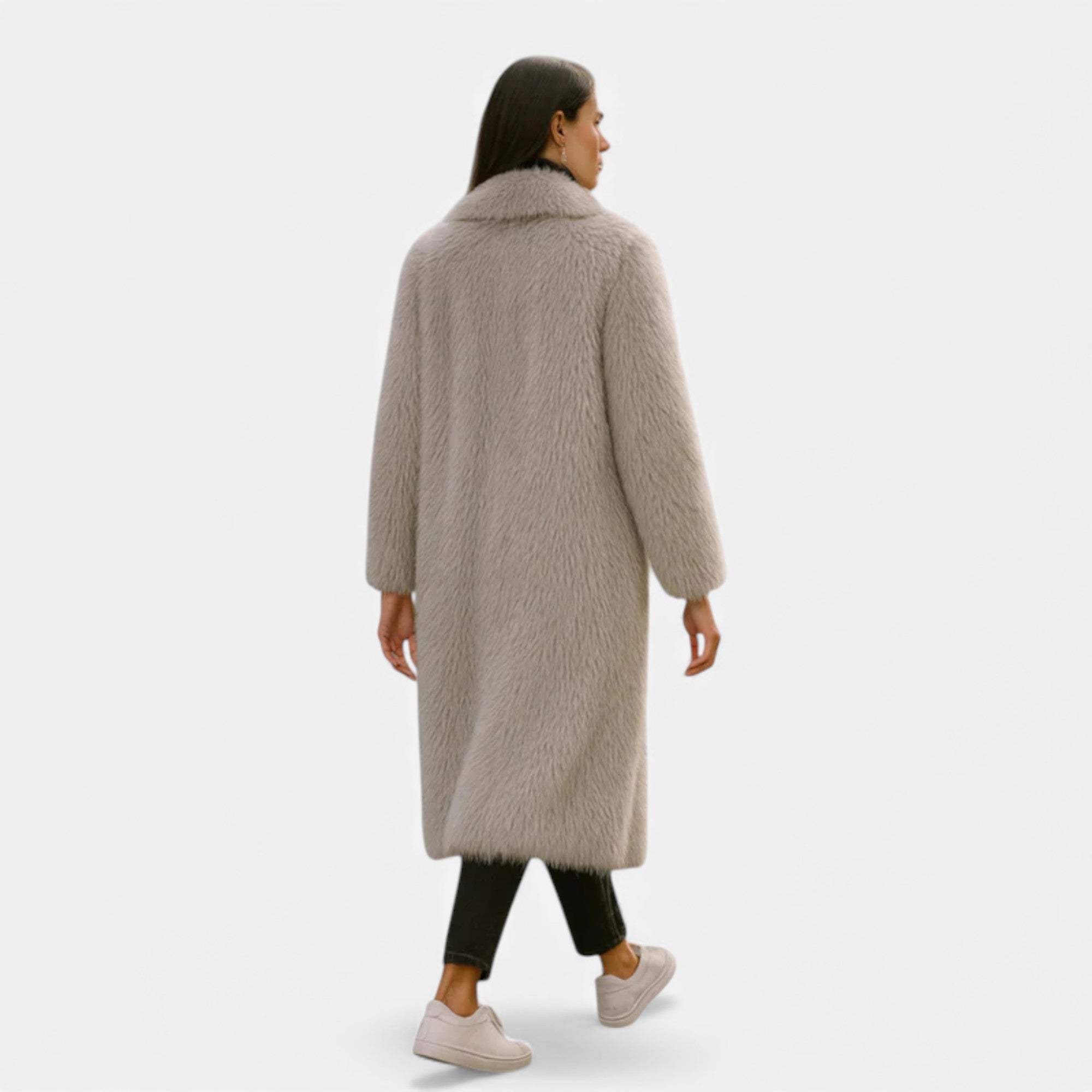 Ruby Lily | Women’s Long Faux-Fur Overcoat – Heritage Edition