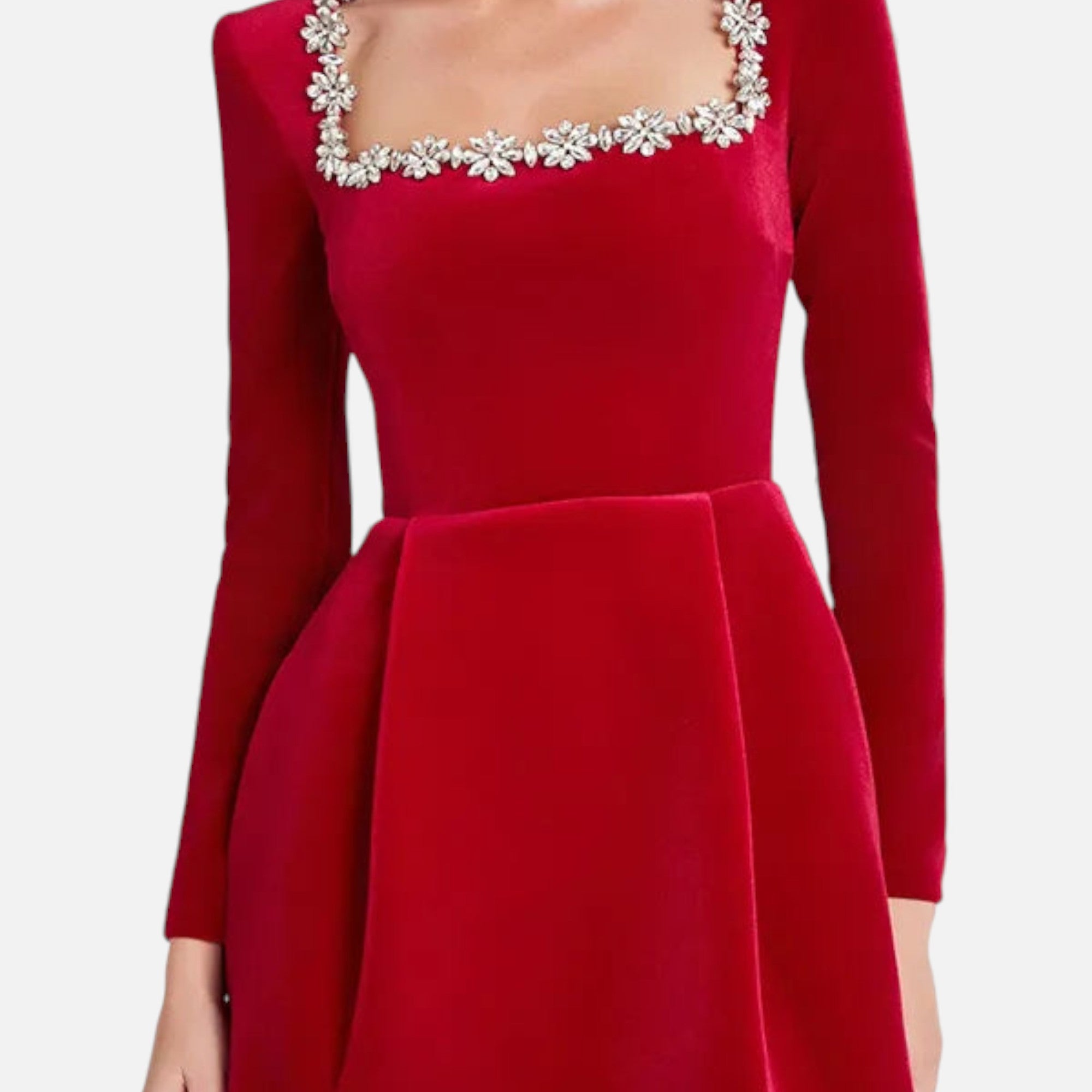 Ruby Lily | Women’s Velvet A‑Line Mini Dress
