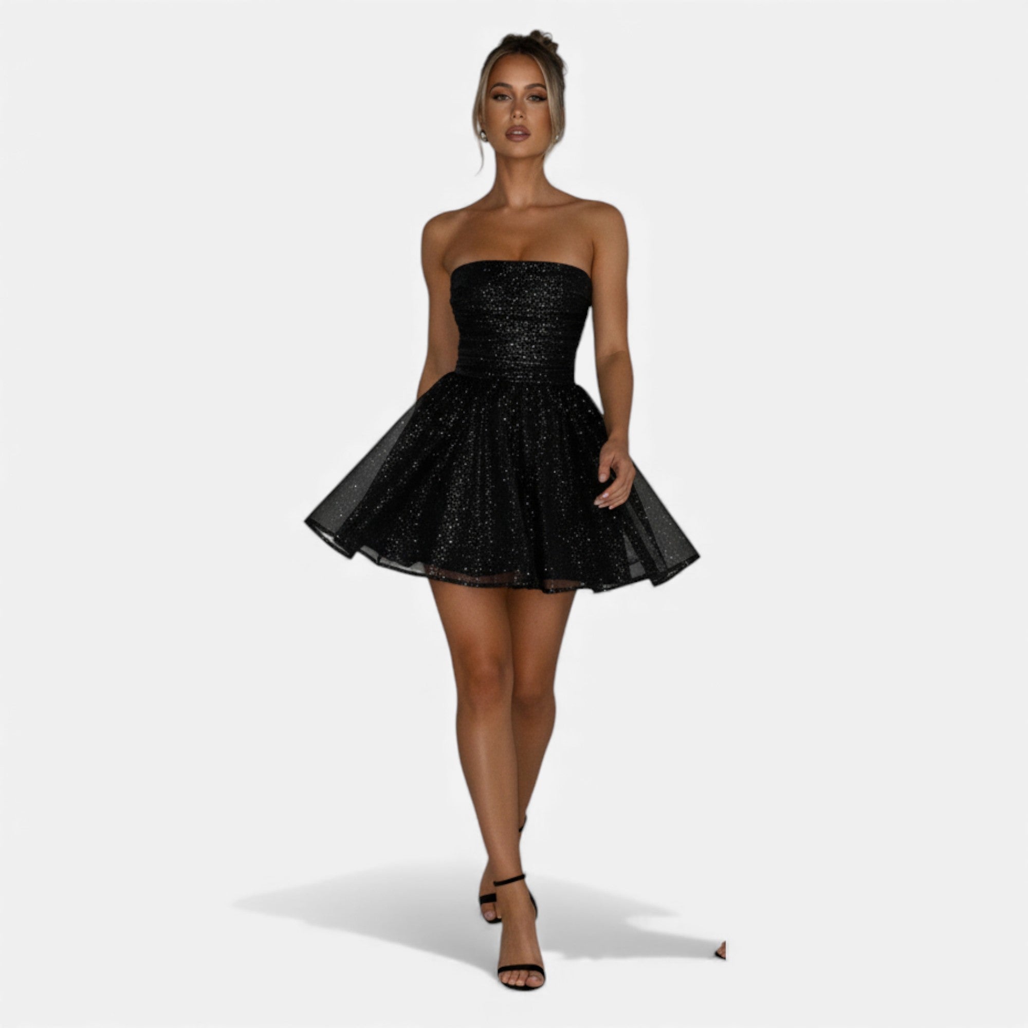 Ruby Lily | Women’s Mini Dress in Sparkling Couture Bow