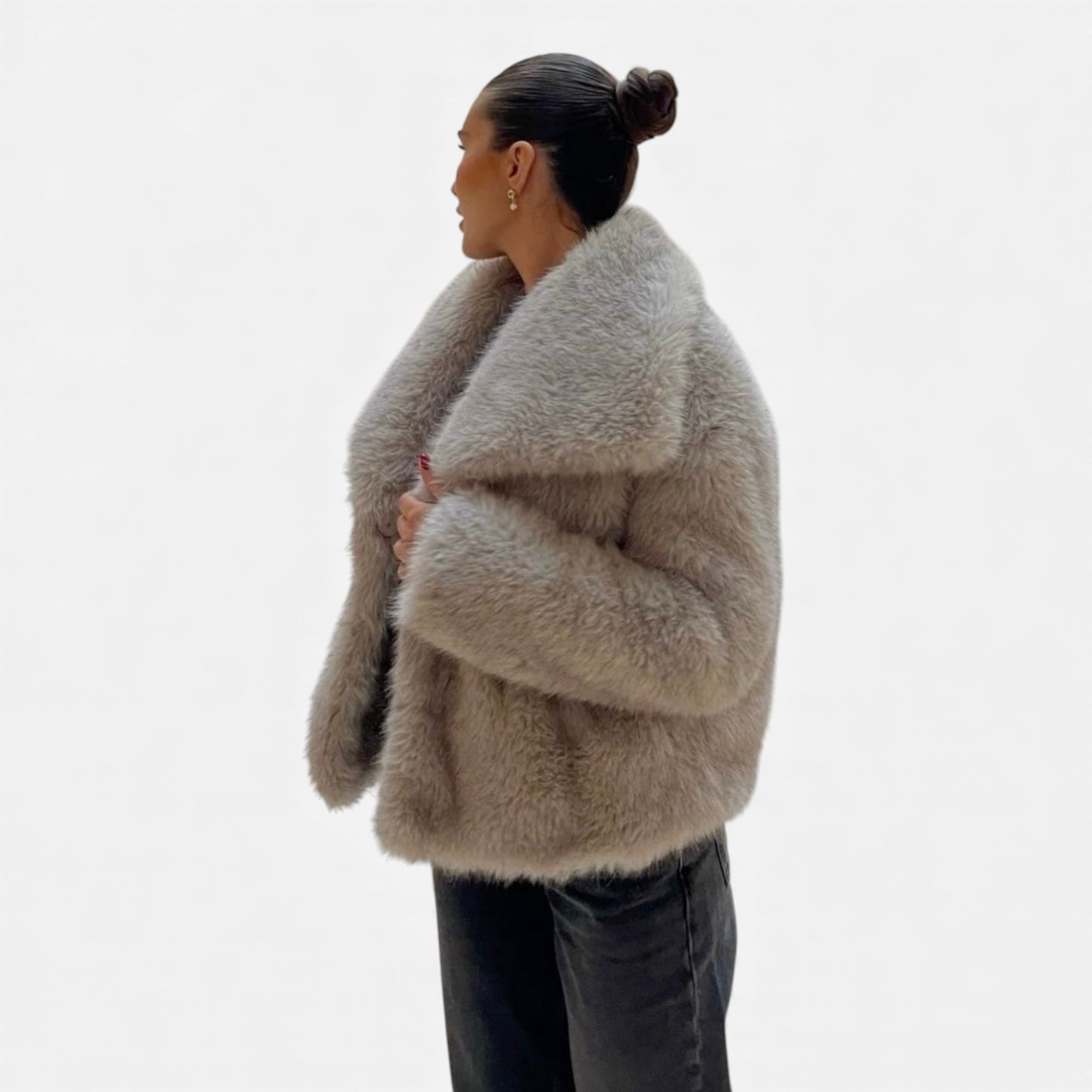 Ruby Lily | Women’s Plush Faux-Fur Coat