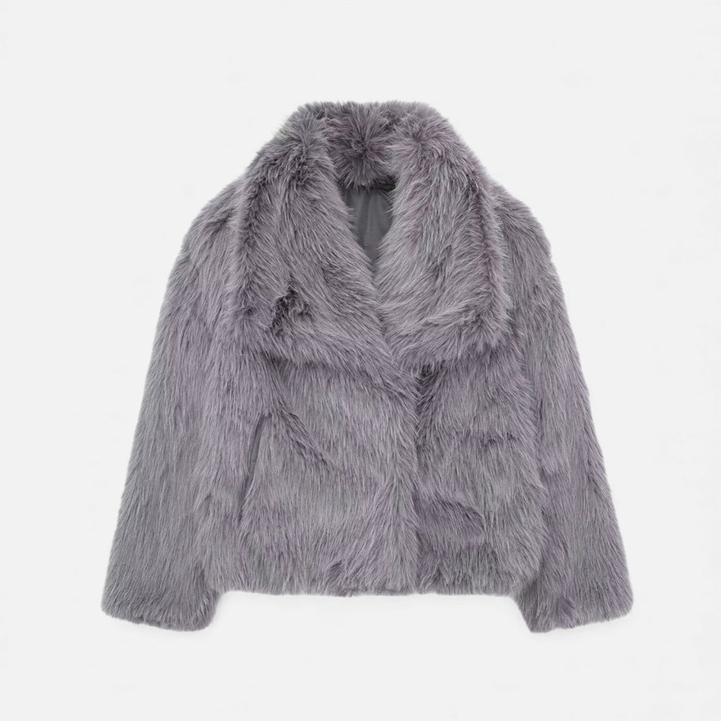 Ruby Lily | Women’s Plush Faux-Fur Coat