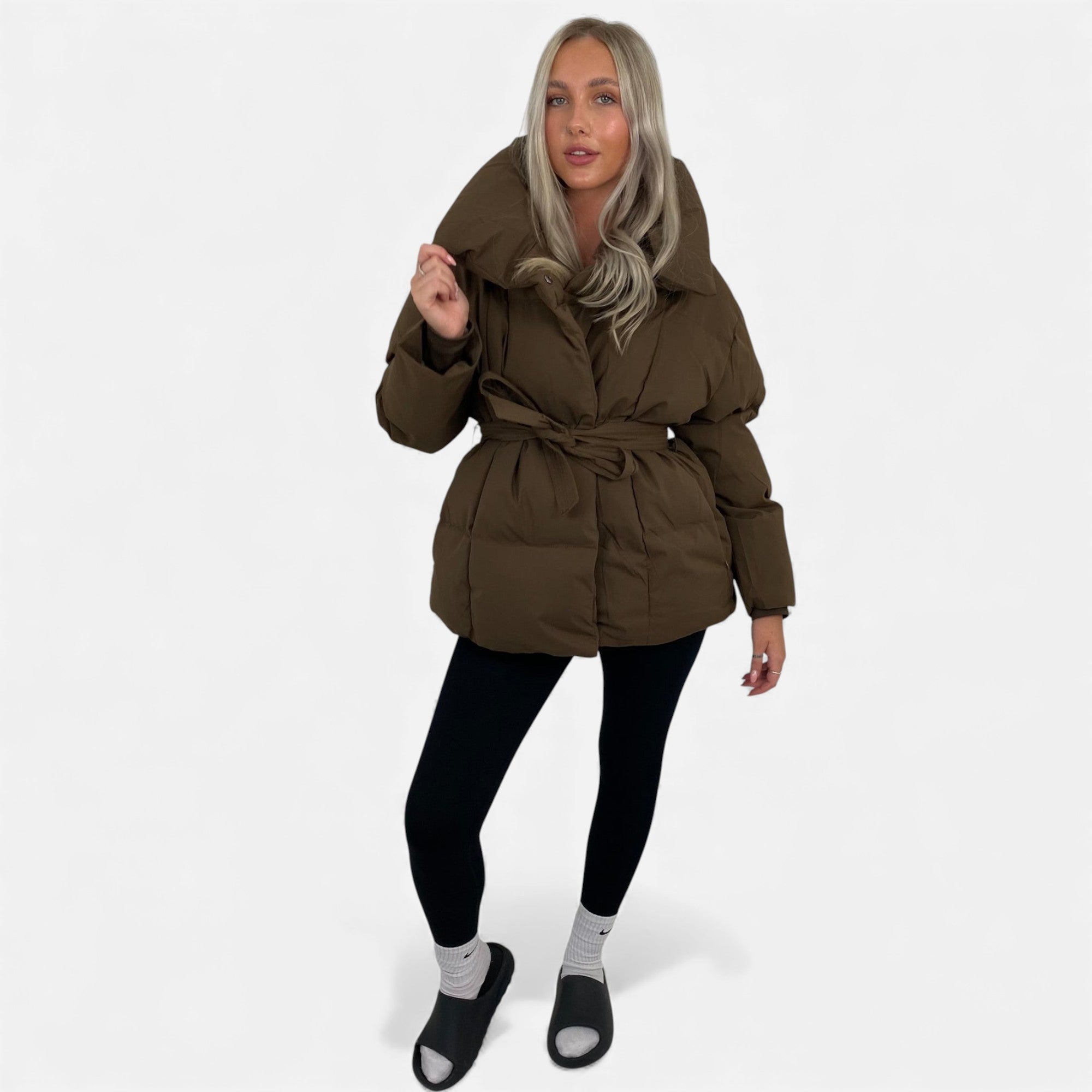 Ruby Lily | Women’s Belted Quilted Jacket