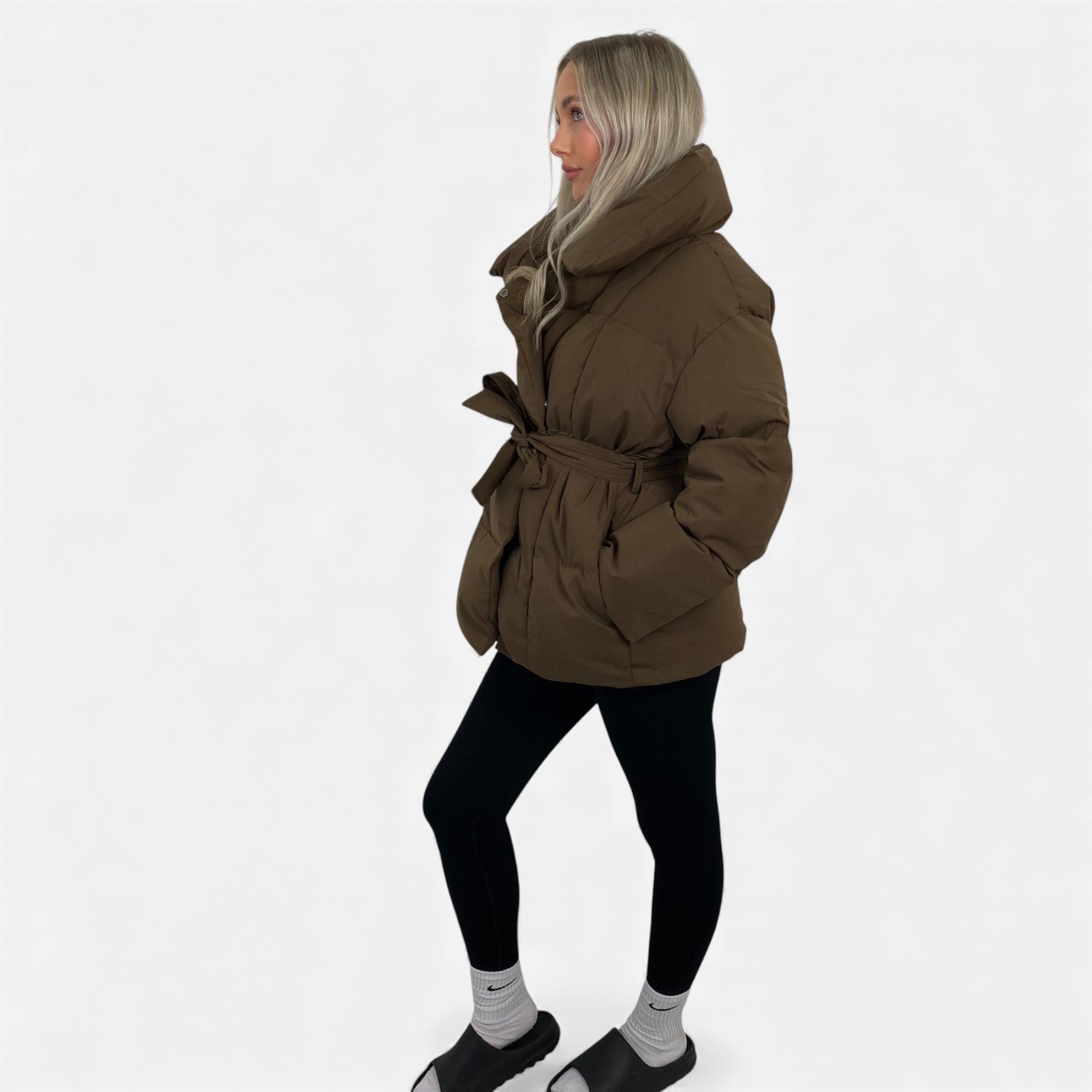 Ruby Lily | Women’s Belted Quilted Jacket