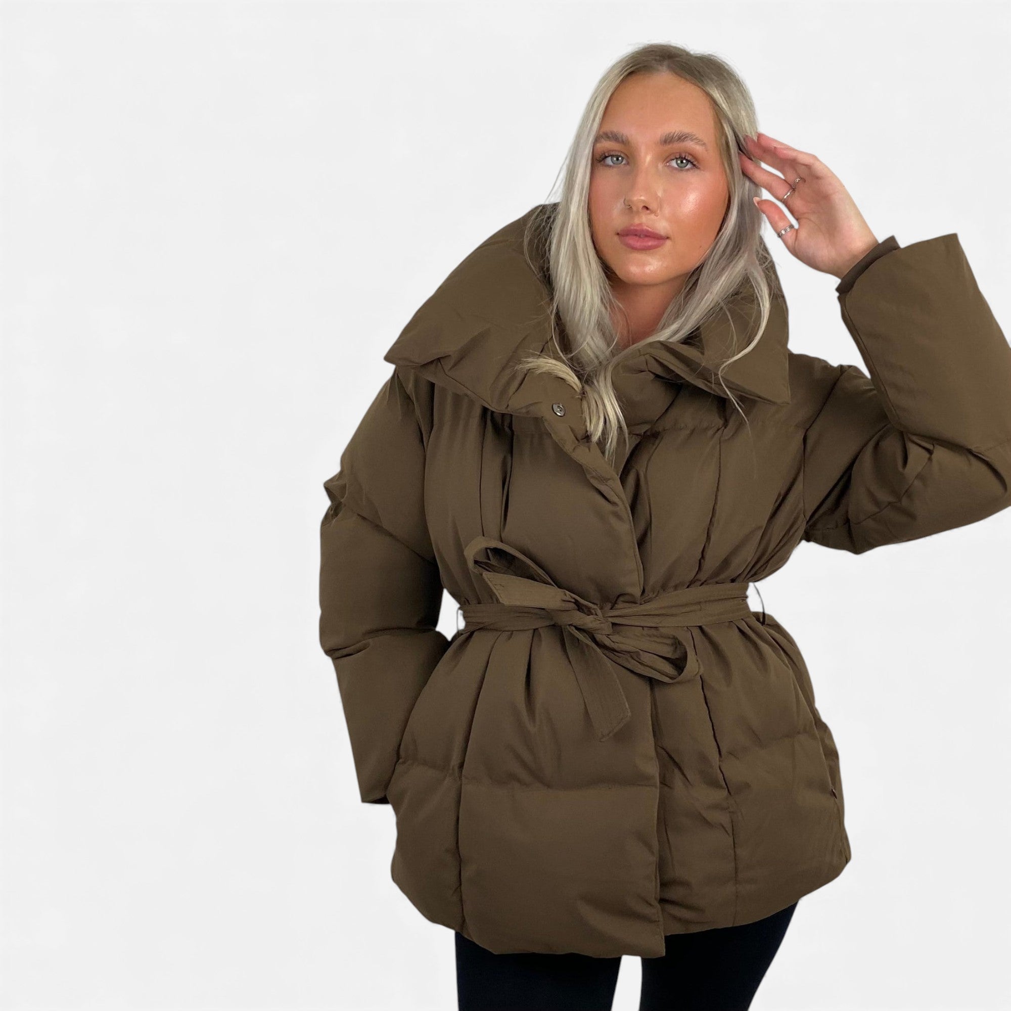 Ruby Lily | Women’s Belted Quilted Jacket