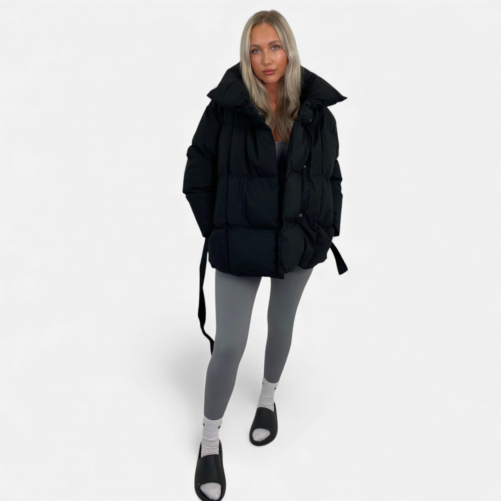 Ruby Lily | Women’s Belted Quilted Jacket