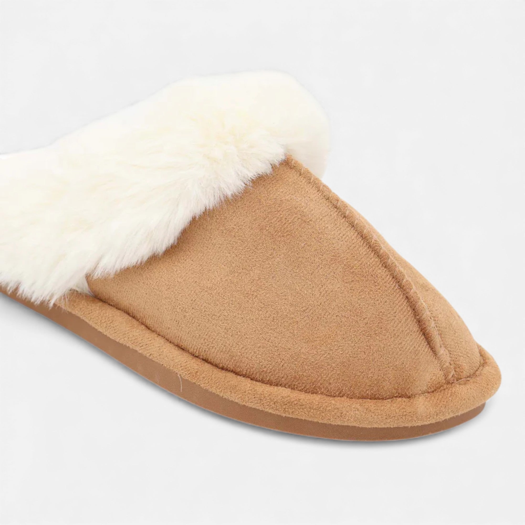 Ruby Lily | Women’s Slippers Heritage Brown Shearling Comfort