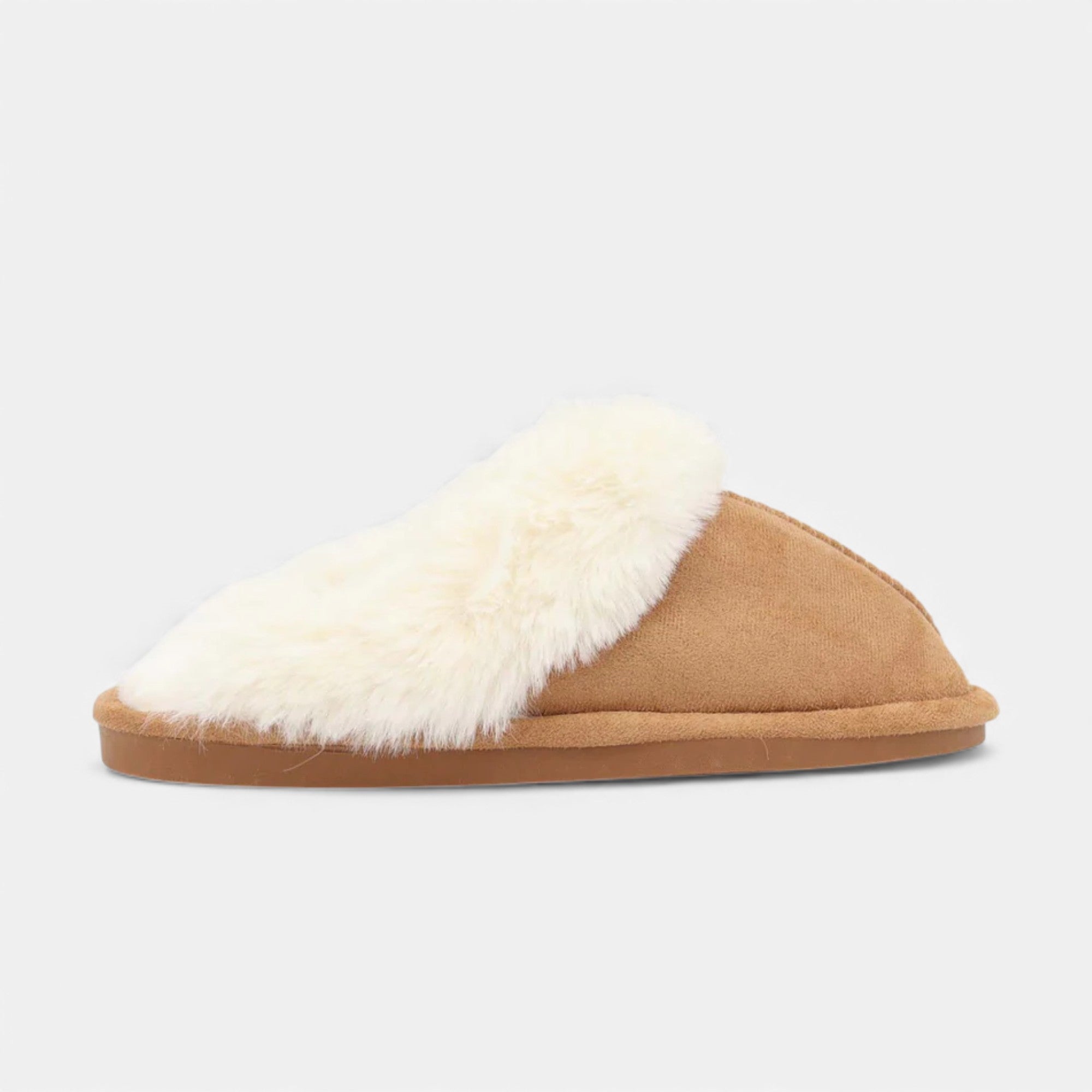 Ruby Lily | Women’s Slippers Heritage Brown Shearling Comfort