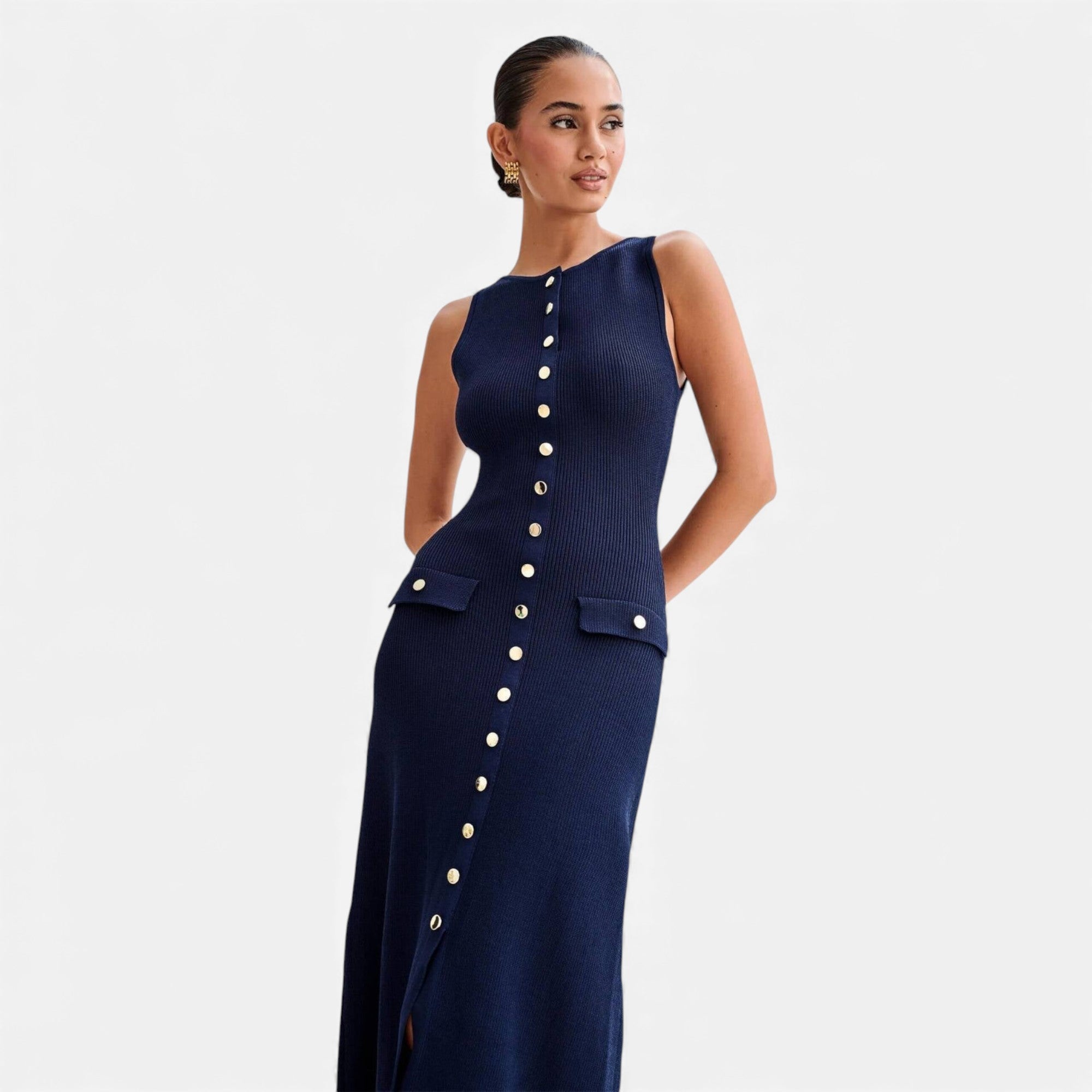 Ruby Lily | Women’s Sleeveless Knit Maxi Dress in Heritage Harmony