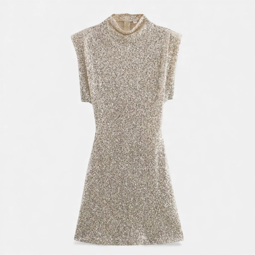 Ruby Lily | Women’s Sequin A-Line Dress in Cashmere Glow