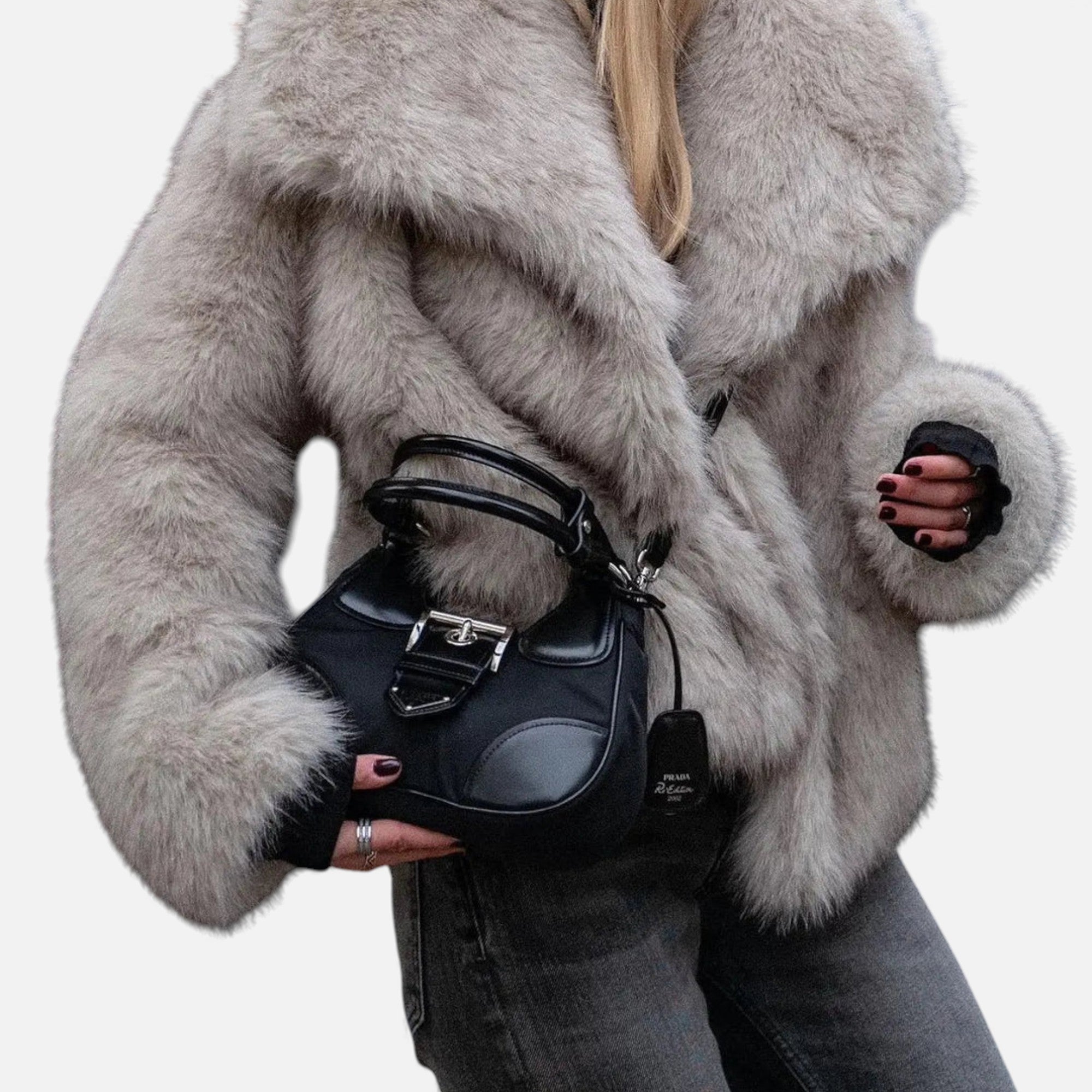 Ruby Lily | Women’s Plush Faux-Fur Coat