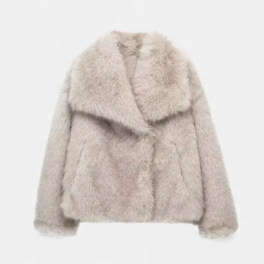 Ruby Lily | Women’s Plush Faux-Fur Coat