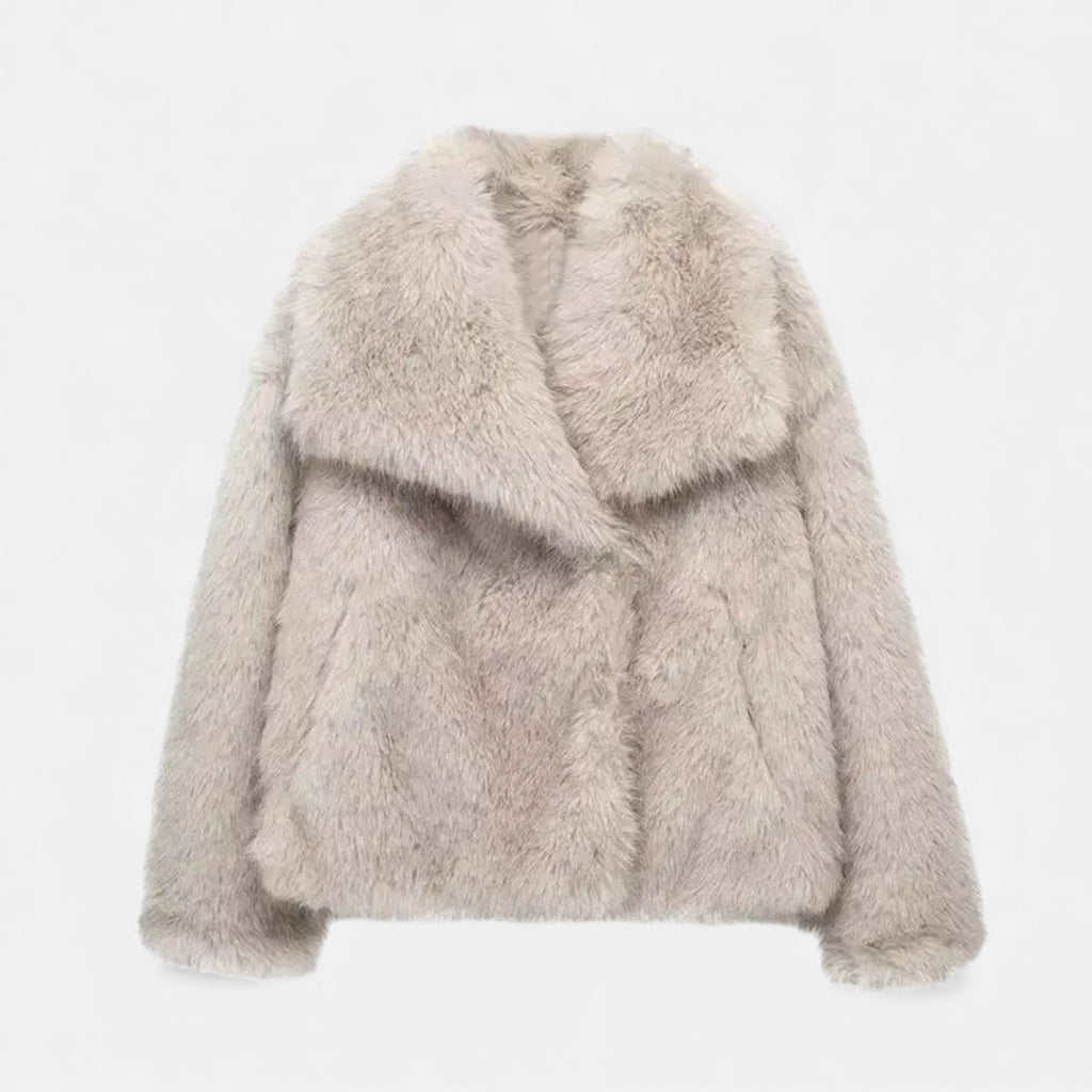 Ruby Lily | Women’s Plush Faux-Fur Coat