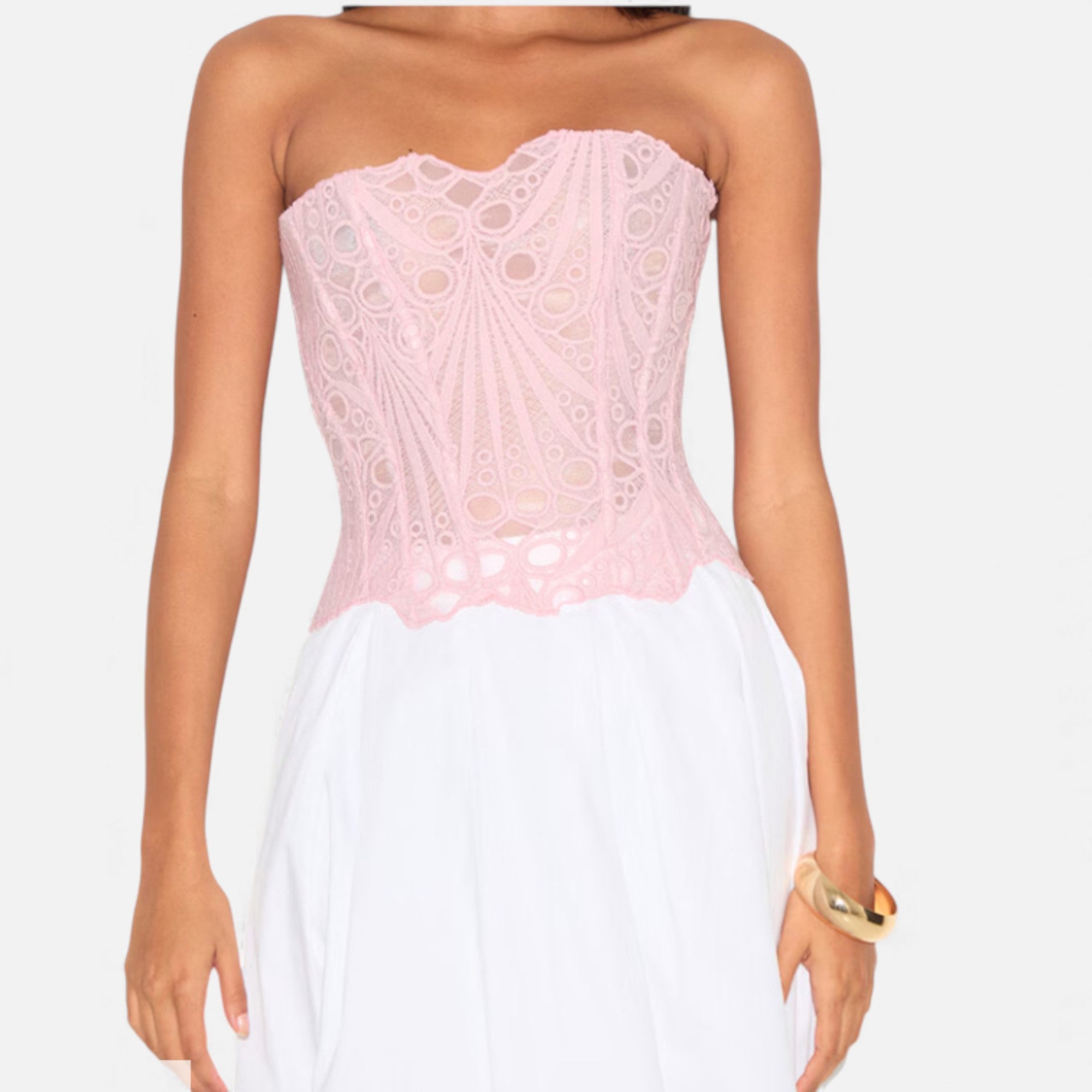 Ruby Lily | Women’s Lace-Tie Corset Top