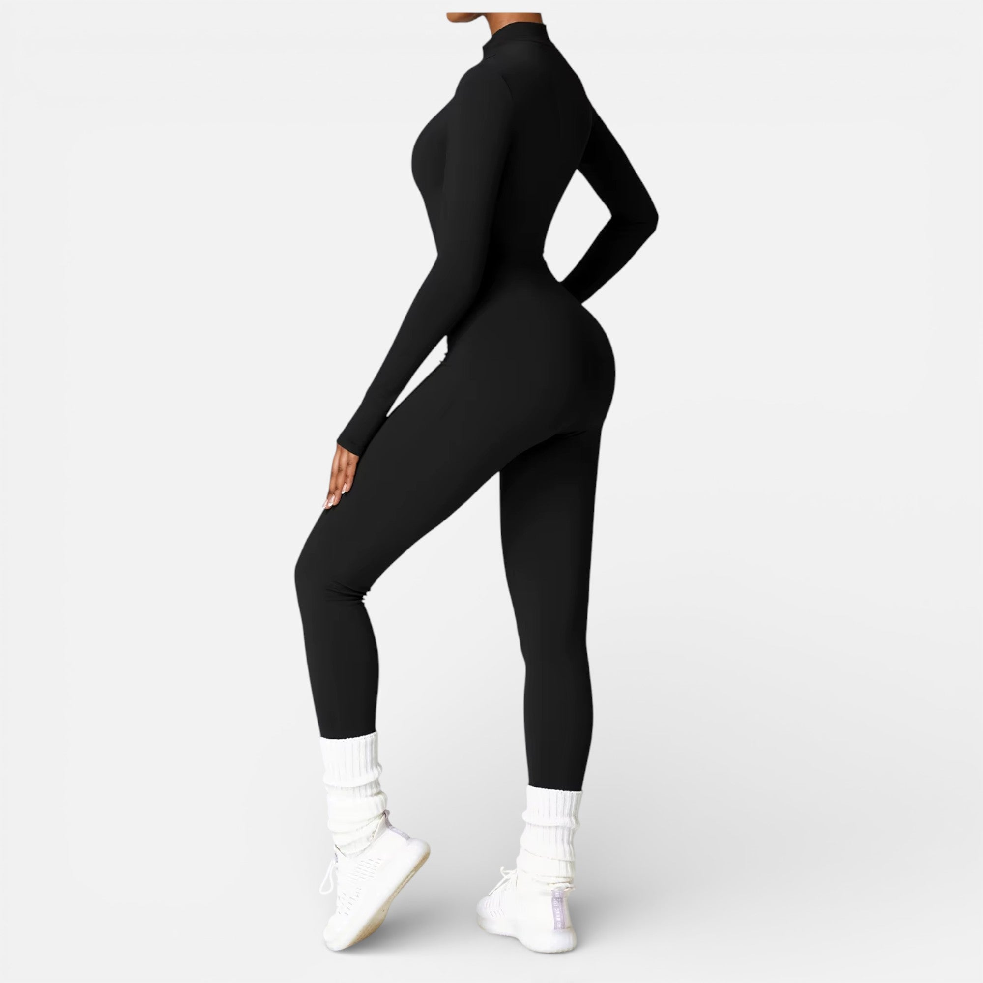 Ruby Lily | Women’s Sculpted Cashmere‑Touch Jumpsuit