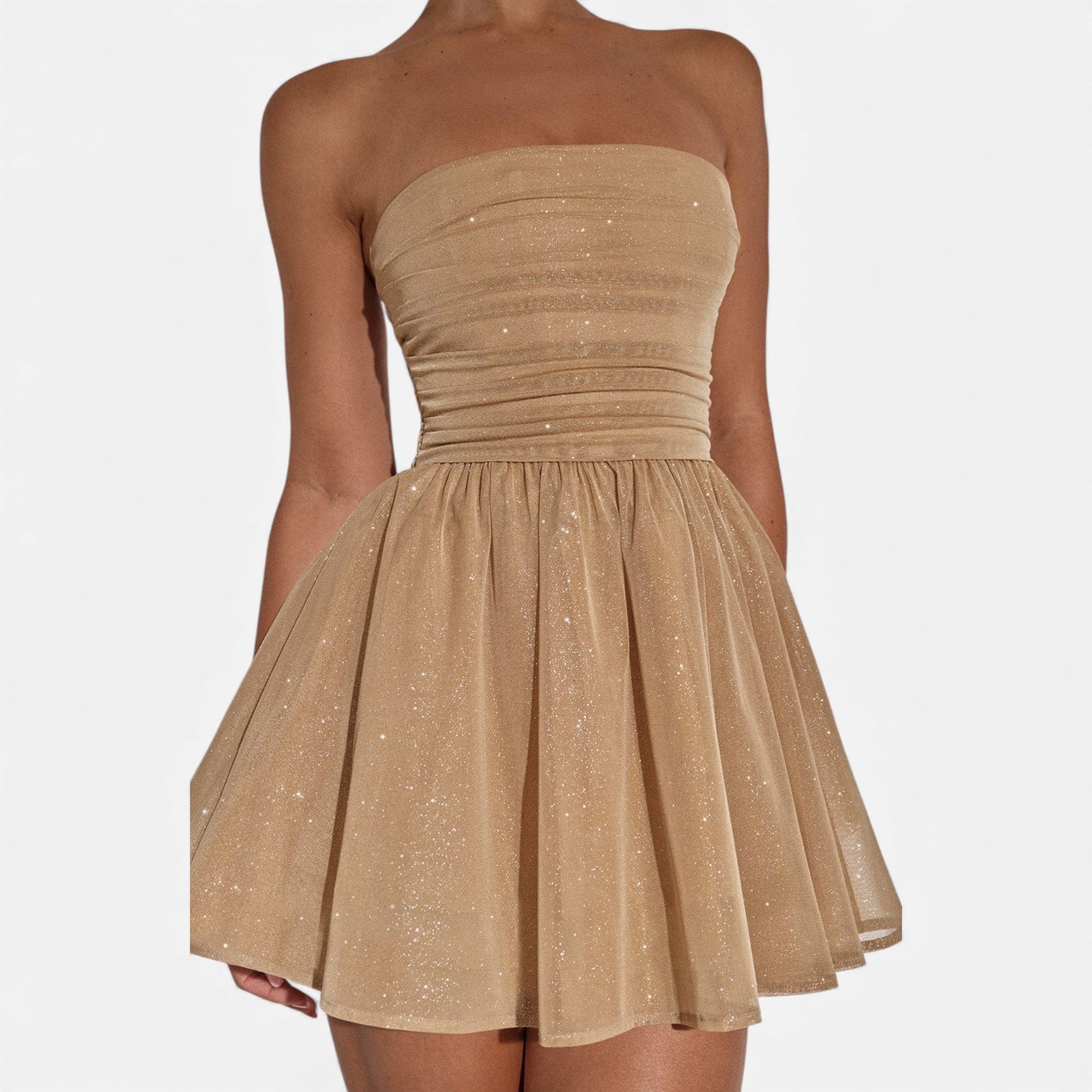 Ruby Lily | Women’s Mini Dress in Sparkling Couture Bow