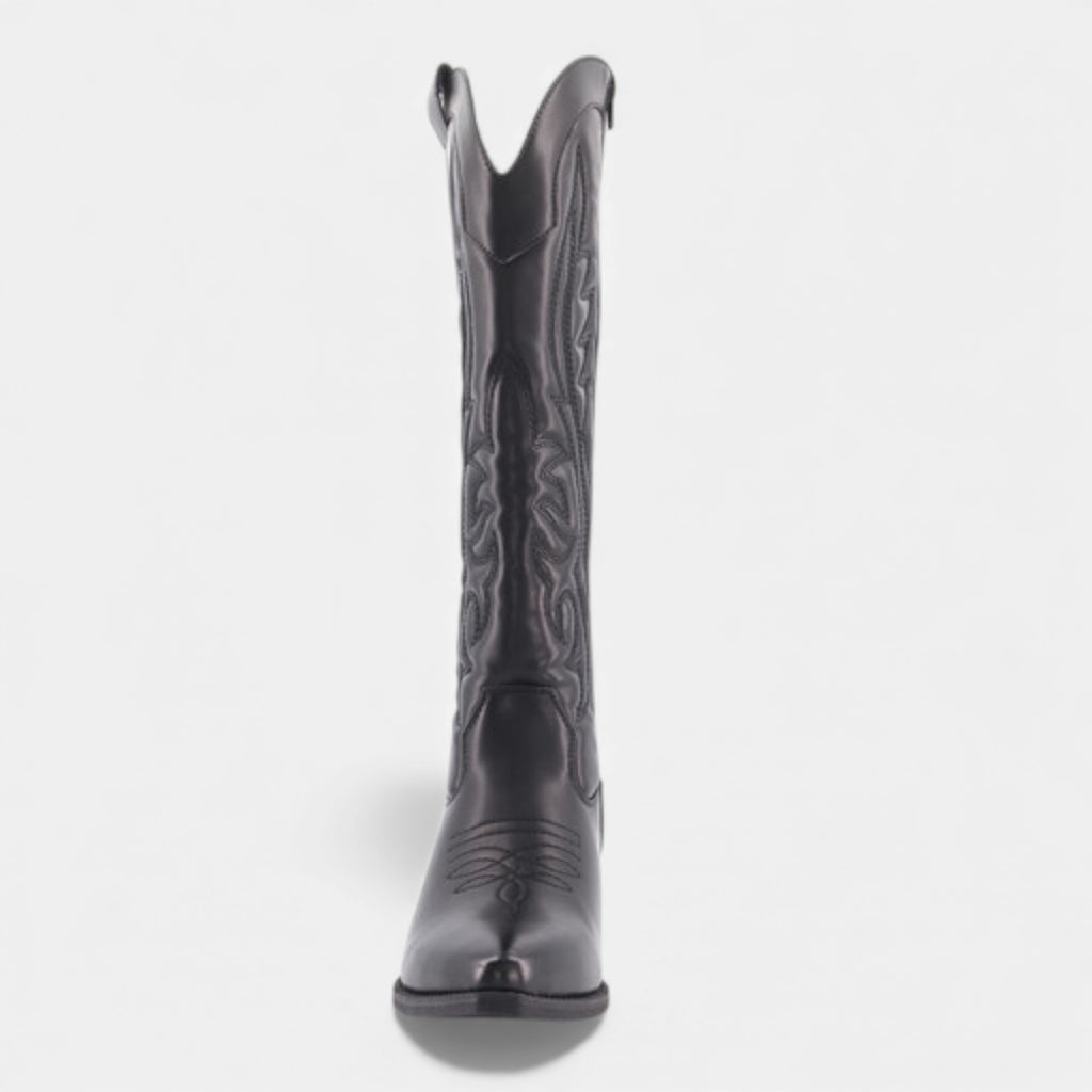 Ruby Lily | Women’s Black Mid‑Calf Cowboy Boots