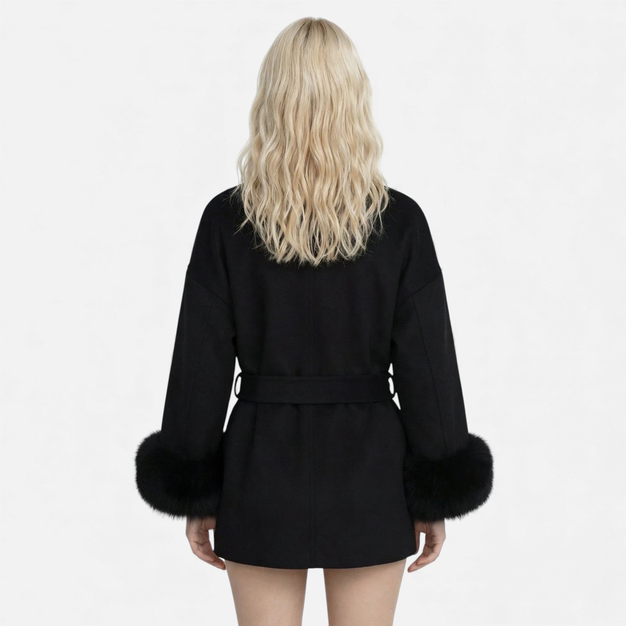 Ruby Lily | Women’s Faux Fur Overcoat — Riviera Elegance