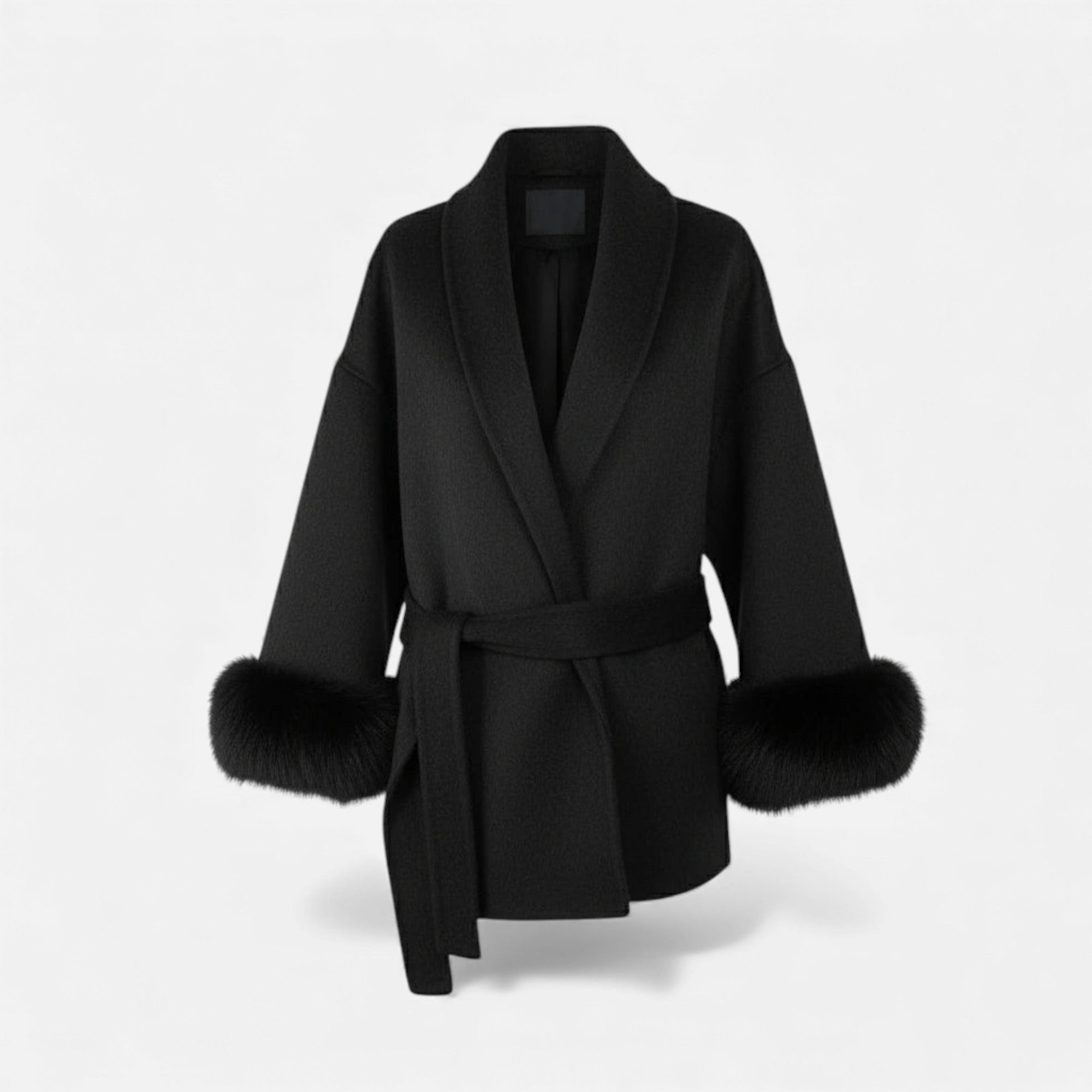 Ruby Lily | Women’s Faux Fur Overcoat — Riviera Elegance