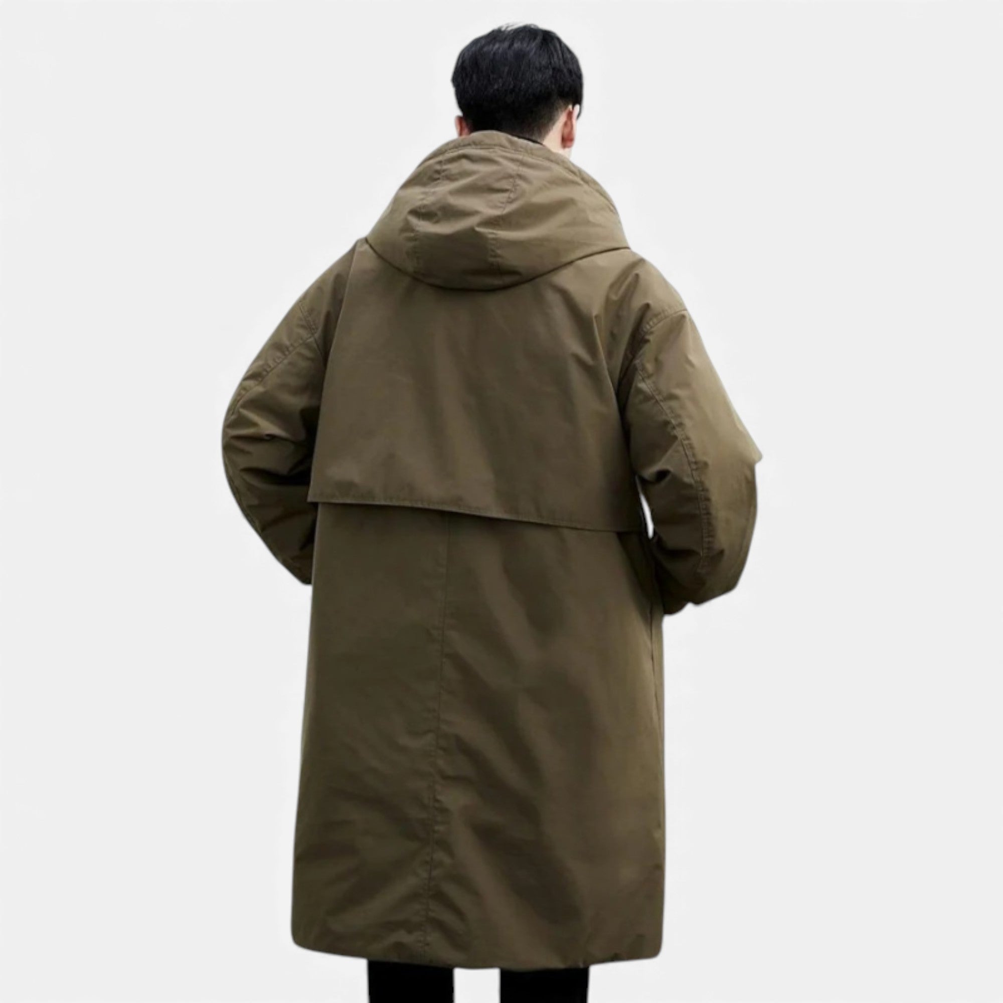 Ruby Lily | Men’s Waterproof Long Trench Puffer Coat