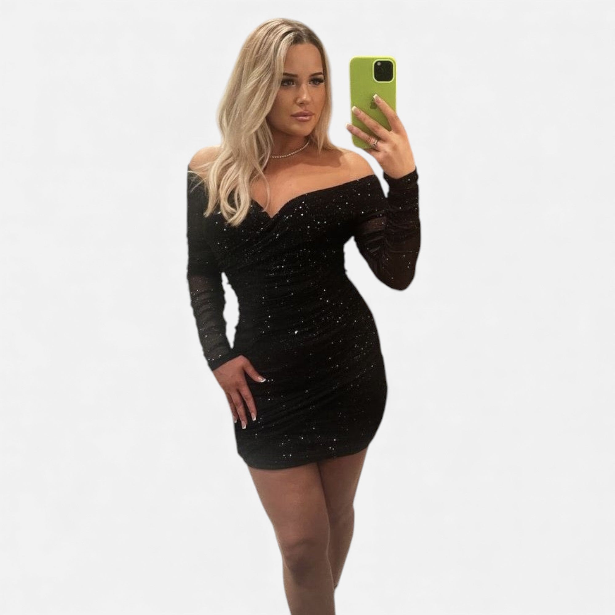 Ruby Lily | Women’s Sparkle Mesh Mini Dress